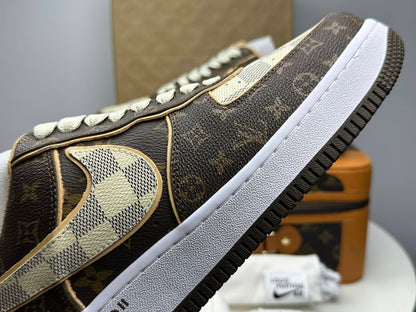 Louis Vuitton x Nike Air Force 1 Low 'Monogram Brown Damier Azur'