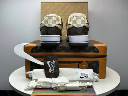 Louis Vuitton x Nike Air Force 1 Low 'Monogram Brown Damier Azur'