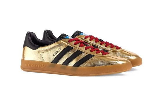 Adidas x Gucci Gazelle ‘Metallic Gold’