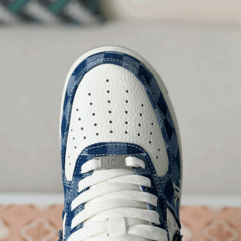 Louis Vuitton x Nike Air Force 1 Low “Blue Damier Denim”