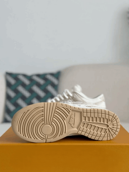 Nike Air Jordan 1 x LV Beige Monogram Edition (Dunk Low Custom)